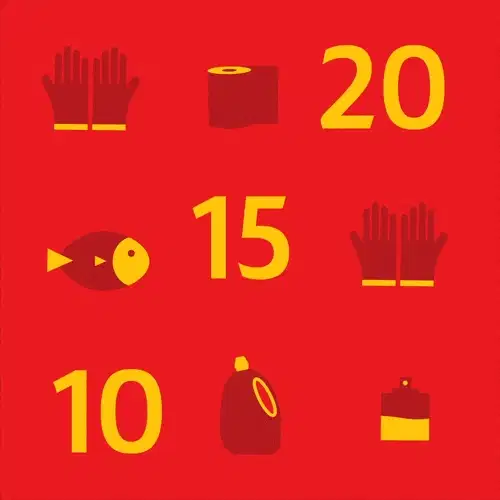 Animated LuLu price-drop loop with sale numerals on red